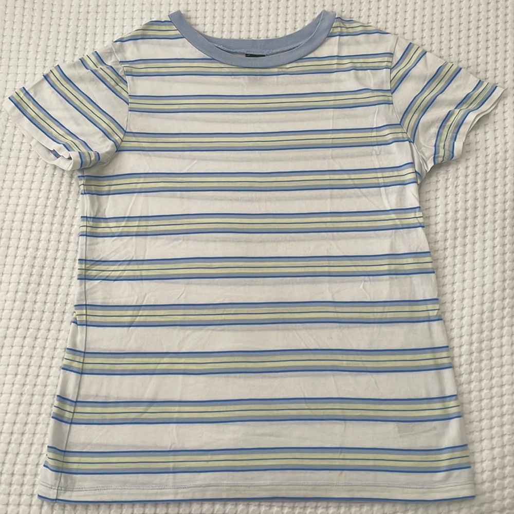 Blue Yellow Striped Tee